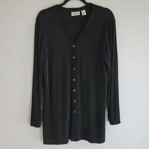 CHICO'S Travelers Long Sleeve Button Down Shirt